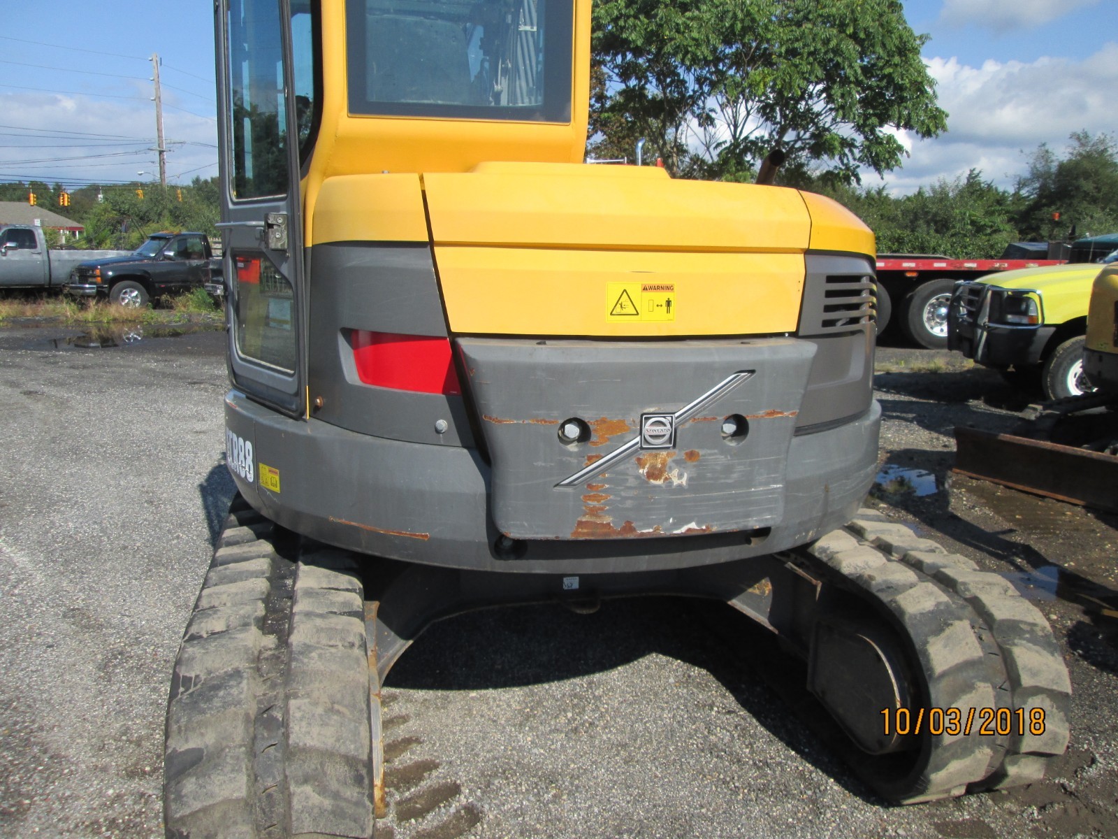 2013 VOLVO ECR88 COMPACT EXCAVATOR RUBBER TRACKS