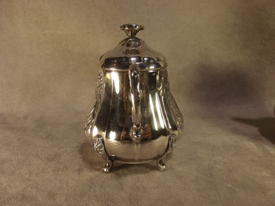 Vintage Cortasa Alpaca Silverplate Creamer and Sugar with Lid