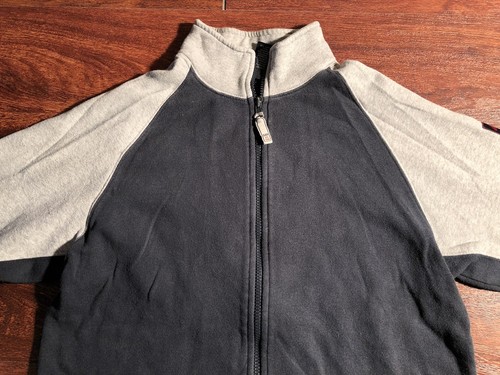 GAP Athletic Youth Boys Full Zip up Blue/Gray Sweater Size Large Regualr