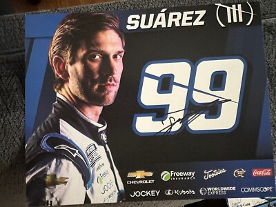 Daniel Suarez Signed Promo Hero Card Nascar Cup Autographed 2023