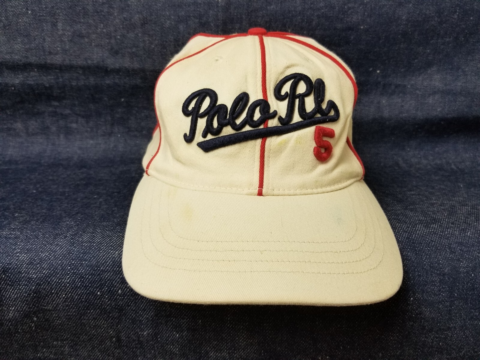 VINTAGE RALPH LAUREN POLO K-SWISS PATCH HAT STADIUM 92' P WING | eBay