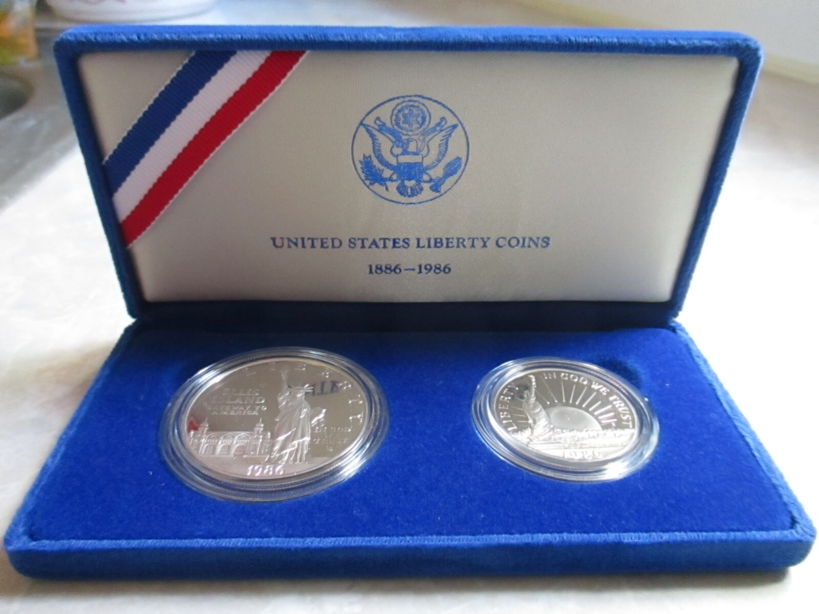 1986年 エリス島記念コイン 4枚セット 1886-1986 United States Liberty Coins Ellis Island 90
