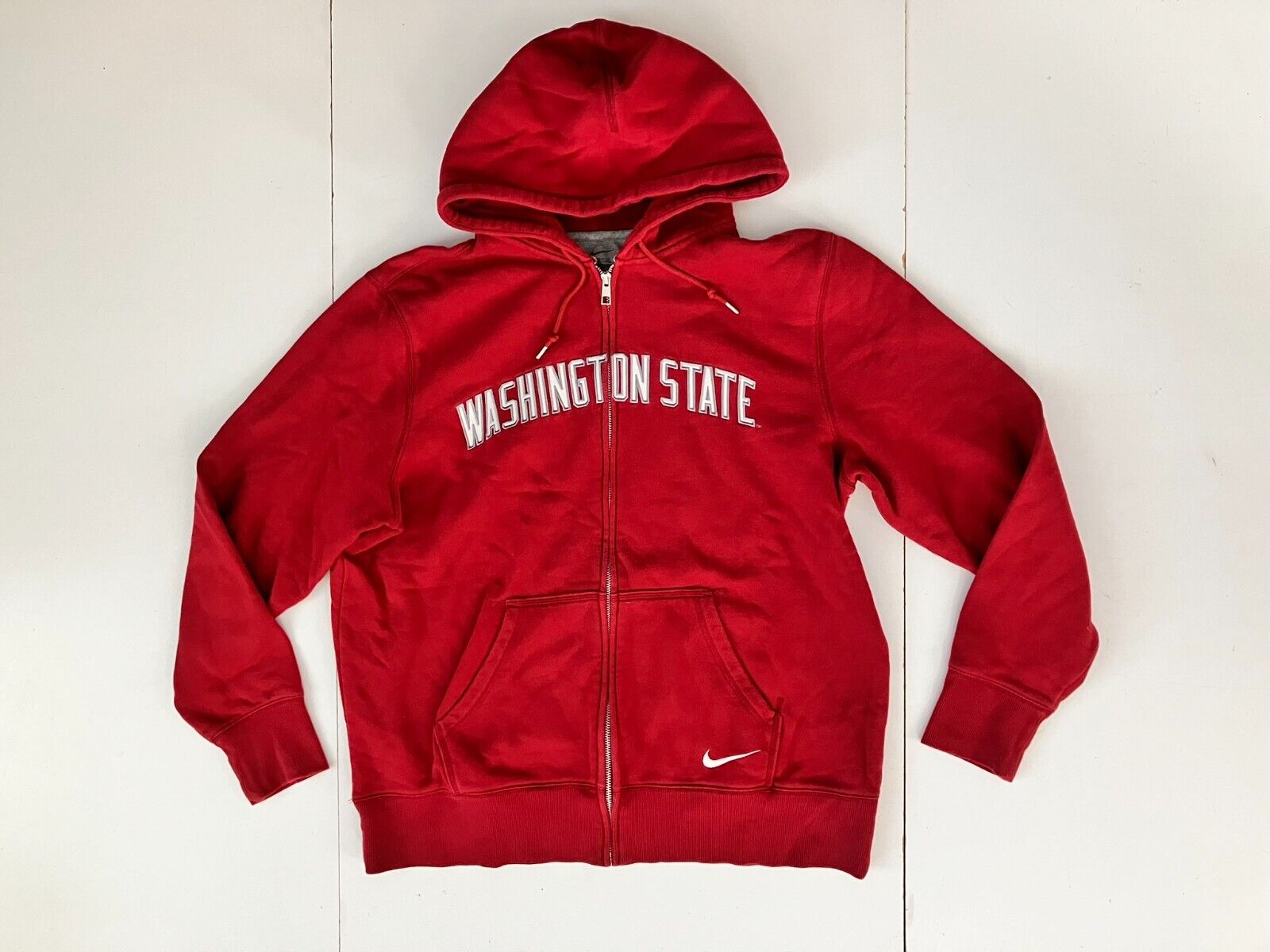 冬ギフト  STATE WASHINGTON WSU Fan HOODIE ZIP COLLEGE Red Nike COUGARS ウォームアップウェア