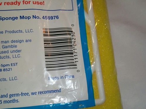 Mr Clean Classic Sponge Mop Refill With Scrubber 456977 For Mop 456976