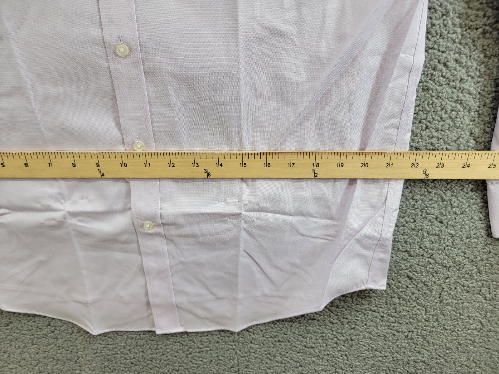 Tommy Hilfiger TH Flex Stretch Pinpoint Oxford Dress Shirt L 32/33 16 Lavender - Picture 7 of 18