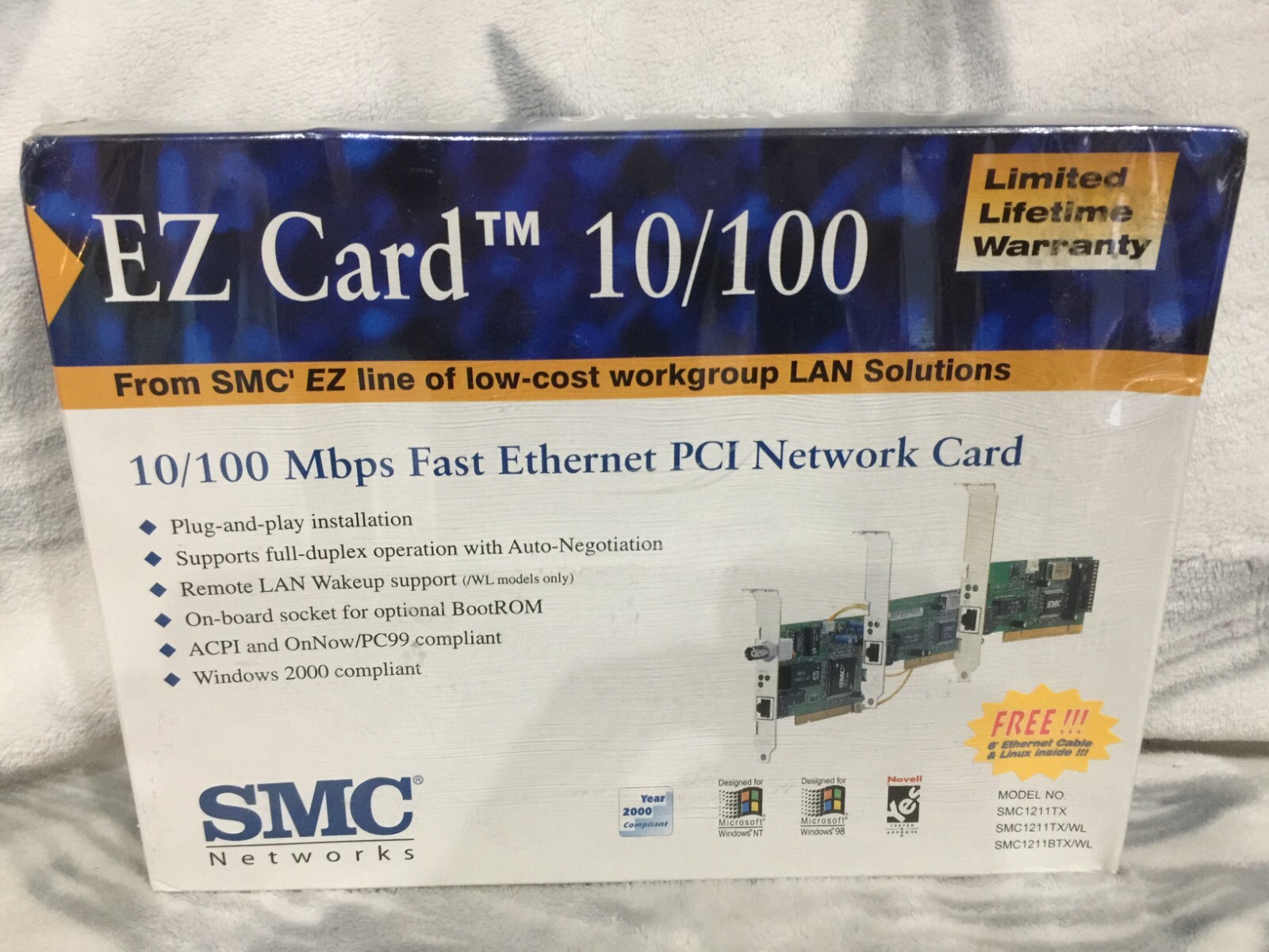 PC周辺機器 SMC - PCI FAST 10/100 ETHER SMC1211TX 1211TX Amazon.com: SMC - PCI FAST 10/100 ETHER SMC1211TX 1211TX