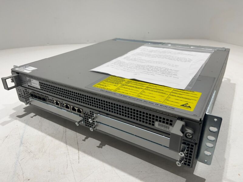 Cisco Asr1002 4 Port Router Asr1002-10g-k9 Aes Advanced Enterprise 1y Warranty