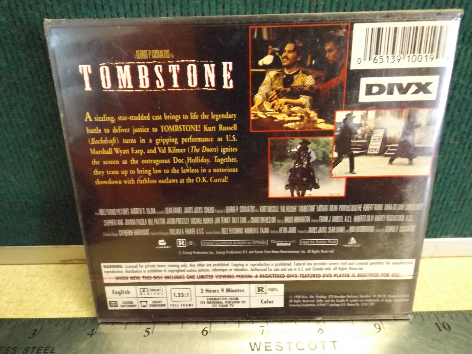 Tombstone Movie DIVX Factory Sealed Never Opened