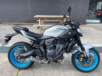 Yamaha MT07 YAMT in Ice Storm 2025 model ex demo