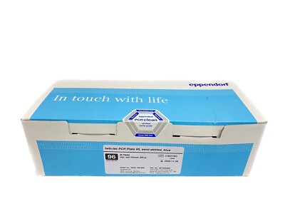 (25) EPPENDORF Twin.Tec 250uL 96-Well PCR Plates Blue Semi-Skirted 951020362