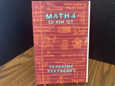 Teaching Textbooks Math 4 cd set