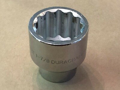 Duracraft Pro 12 Point Chrome Alloy 3/4'' Drive 1 7/8'' Socket
