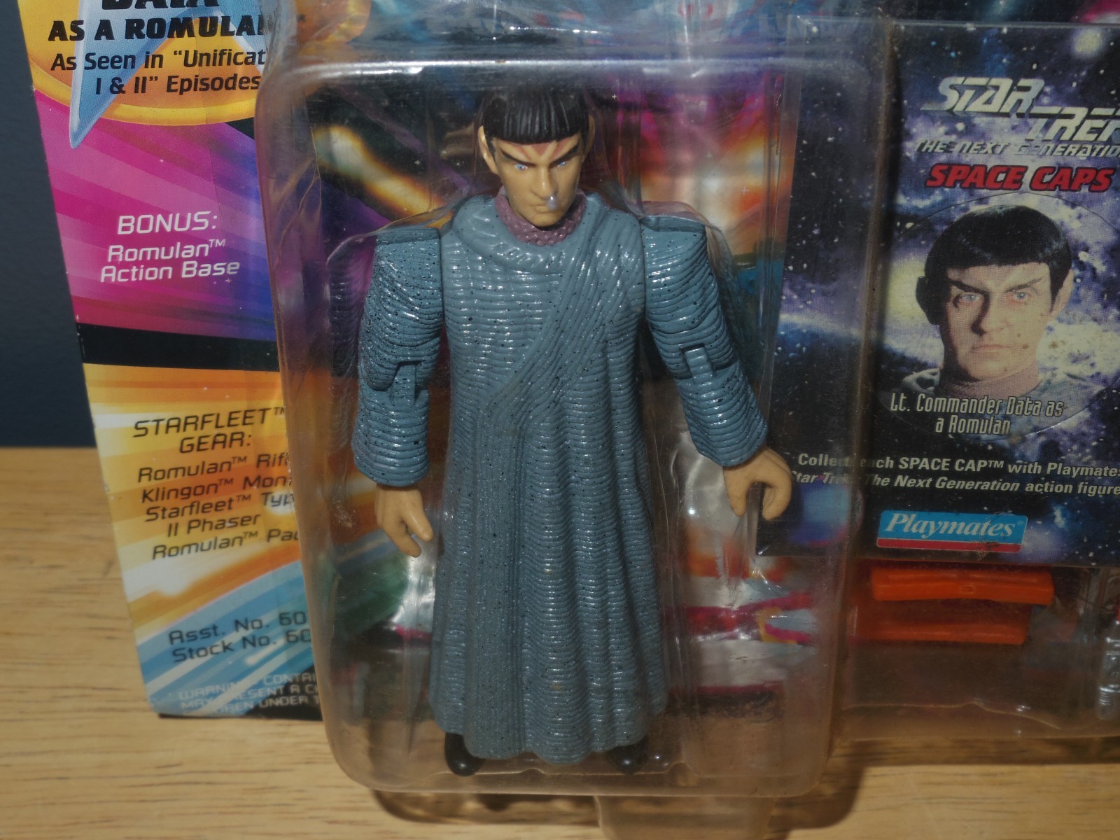 1994 Playmates Star Trek Next Generation Lieutenant Commander Data Romulan - New