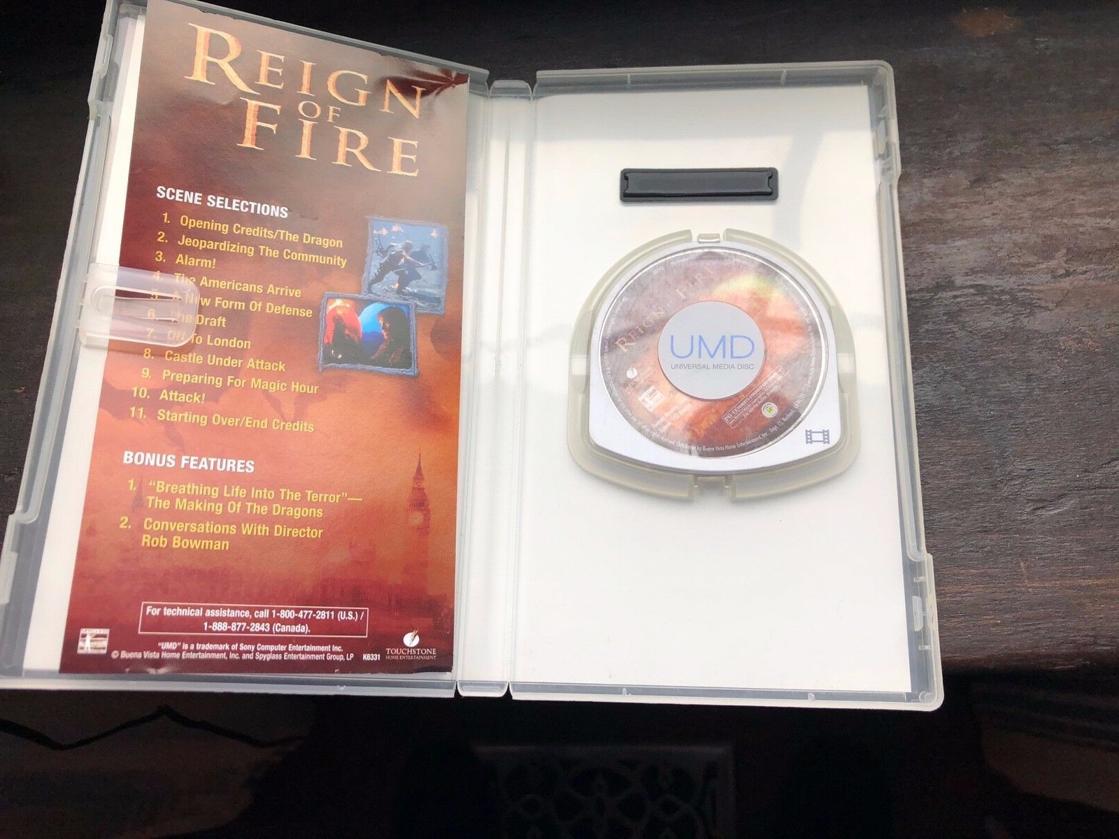 Reign of FIre UMD VIdeo for PSP MATTHEW MCCONAUGHEY