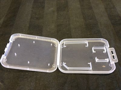 25x  Plastic transparent Clear Case Micro SD TF Card Box Protector 25pcs b11