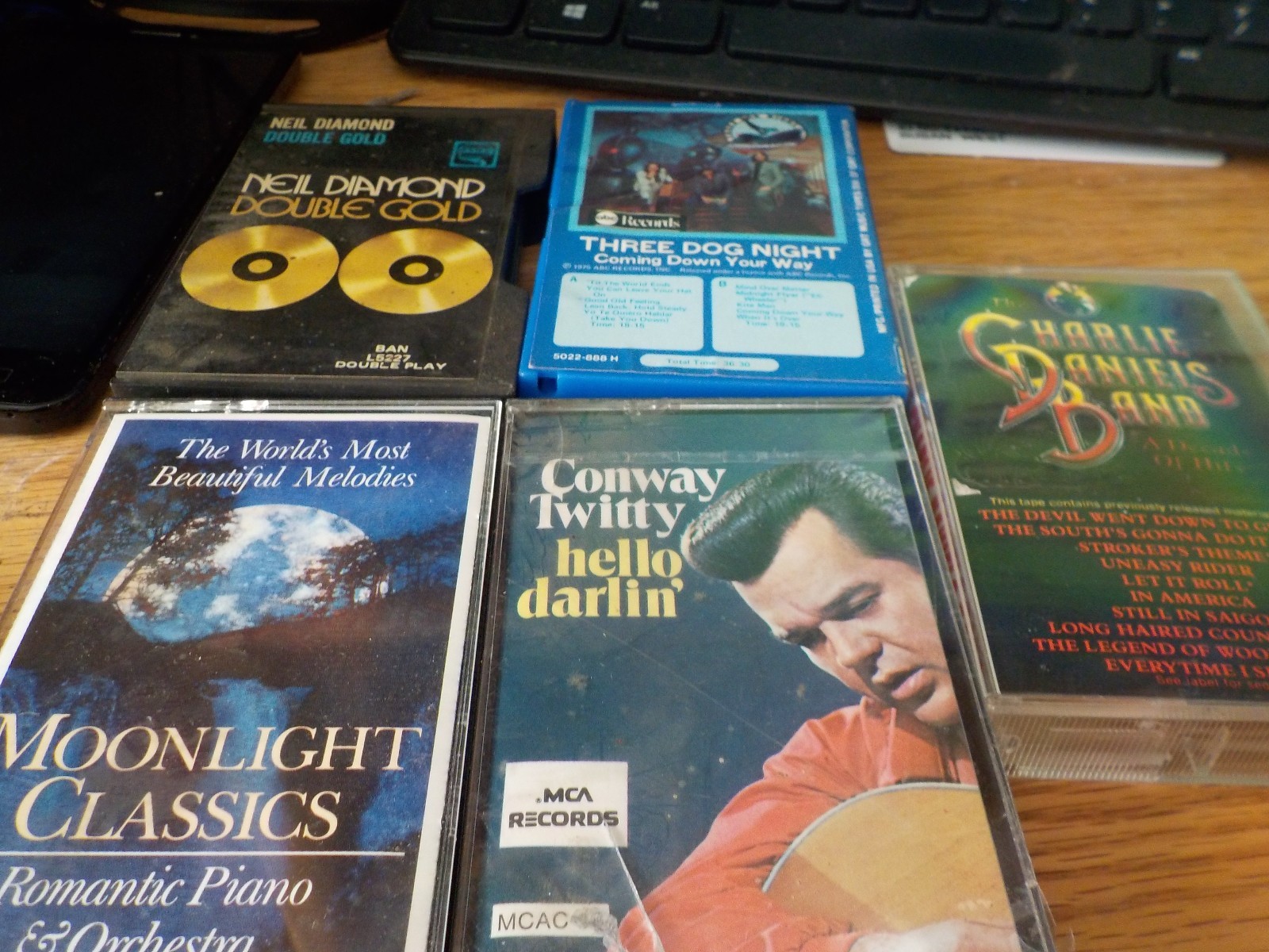 Set of 19 Casettes, Various Artists and Genres Case Included