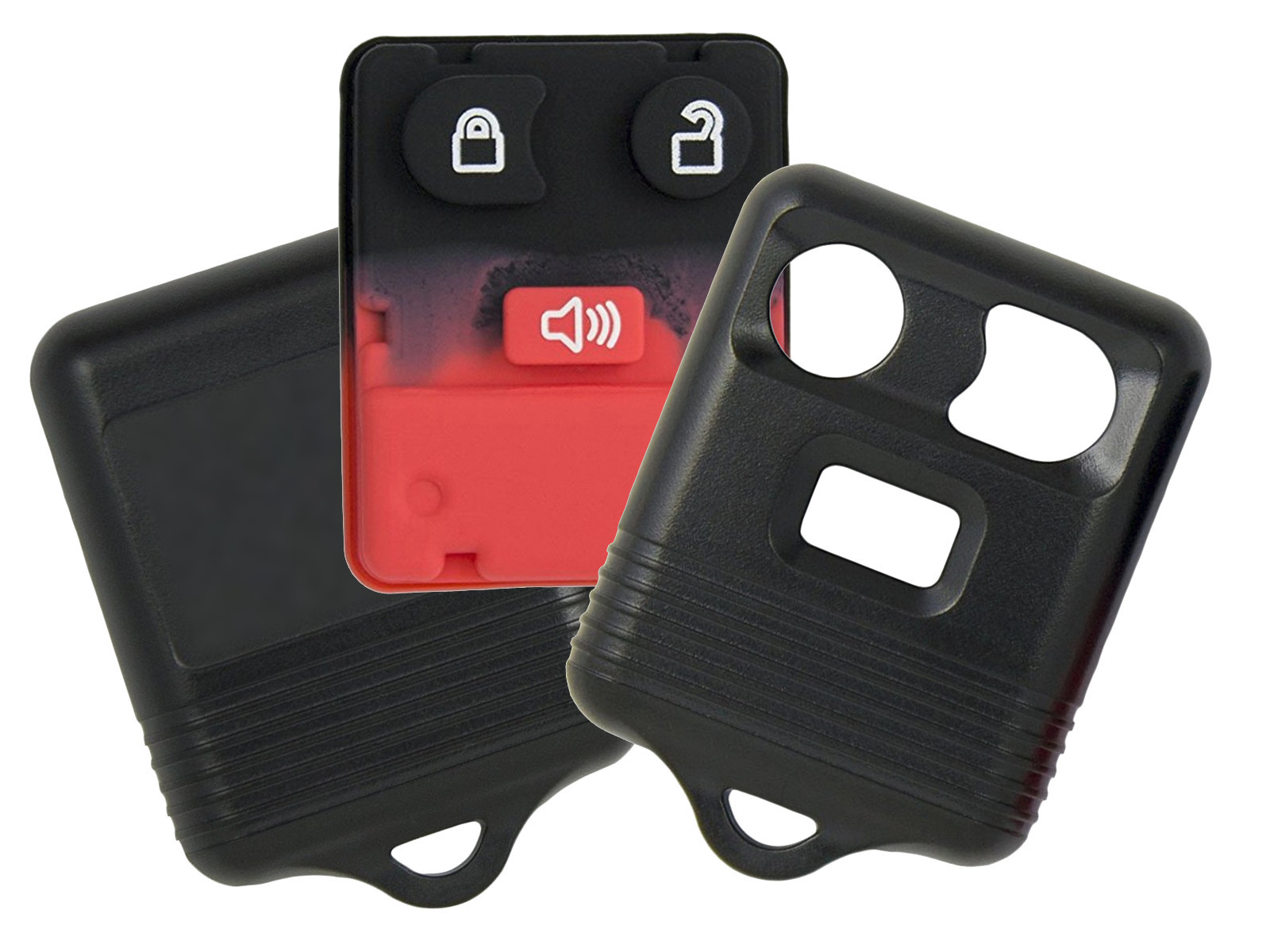 Replacement Housing SHELL And Pad For Ford 3 Button Keyless Entry Remote Key Fob