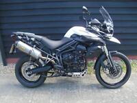TRIUMPH TIGER 800XC , ARROW EXHAUST , TRIUMPH PANNIERS AND SOFT TOPBAG , VGC