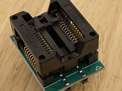 SOP20/SOIC20 (300mil Width/1.27mm Pitch) to DIP20 Solder-Free ZIF Adpter US SHIP