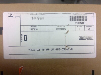 Cooper VT4LED 4ft Vaportite LED Fixture **Free Shipping**