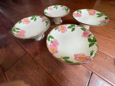   DESERT ROSE    FRANCISCAN WARE ONE COMPOTE CAKE PEDESTAL DISH CA MINT