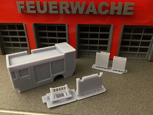 Lentner LF-Logistik Feuerwehr Eigenbau Umbau 1:87 B&K Modellbau