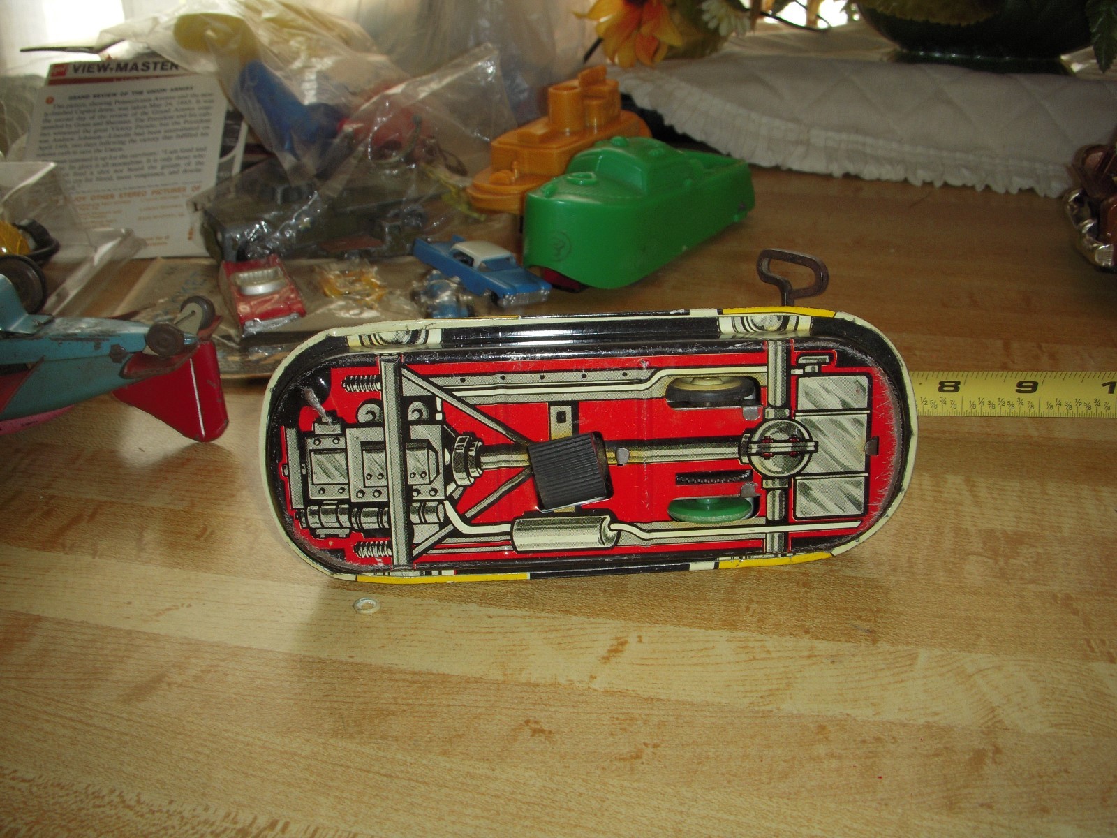Plastic Jet Shot Set Army Navy Cannon Ship Tank Linemar Marx Playset Header Card