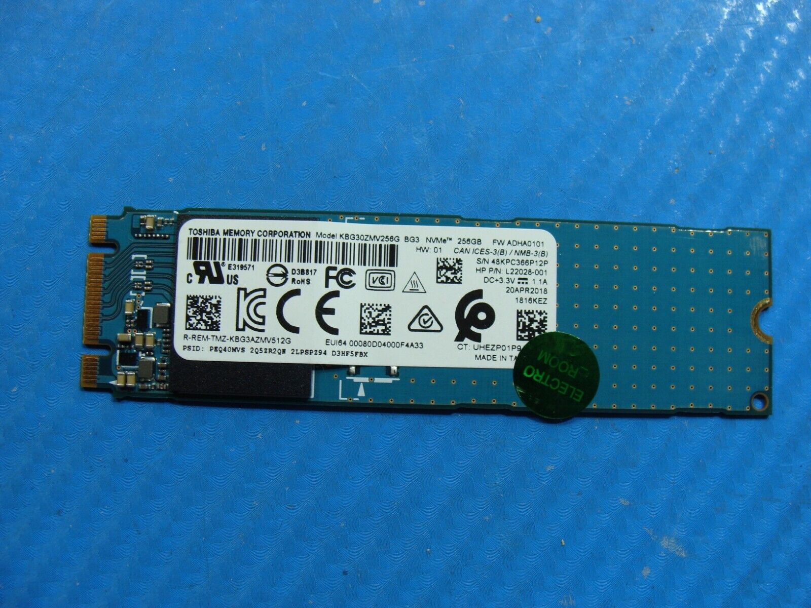HP 15m-cn0011dx Toshiba 256GB NVMe M.2 SSD Solid State Drive KBG30ZMV256G HP 15m-cn0011dx Toshiba 256GB NVMe M.2 SSD Solid State Drive KBG30ZMV256G