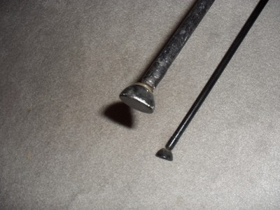 Mahogany Table/Bench Iron Legs Umanoff, Nelson, Eames Knoll Era