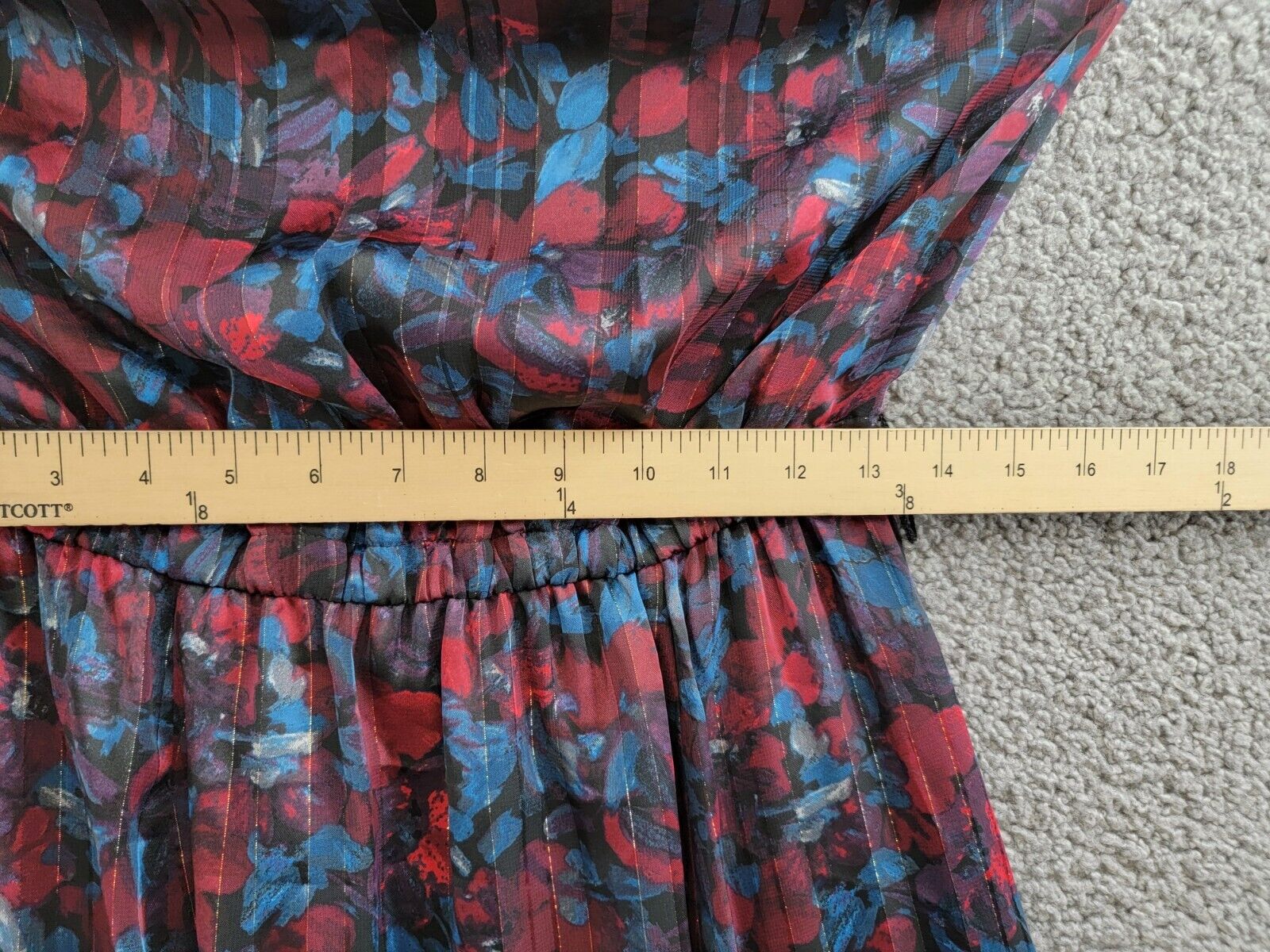 Anne Klein Twist Neck Printed Halter Midi Dress Women's 4 Multicolor Sleeveless - Picture 6 of 17