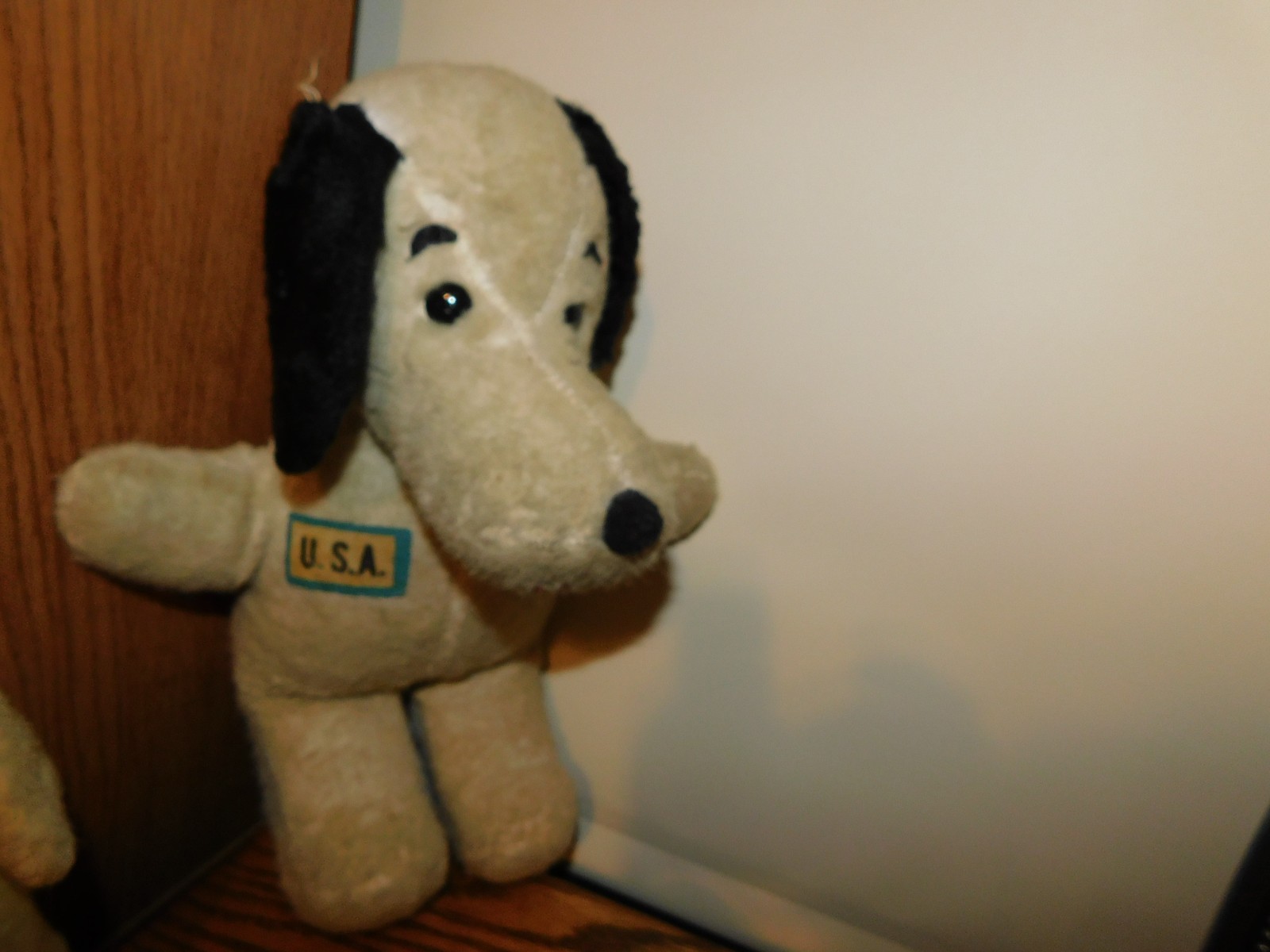 Dog Stuffed Animals Bell in Ear + USA + Puppet Vintage