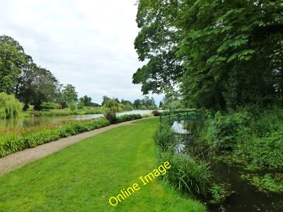Photo 6x4 Little ''Monet'' bridge over the drain beside the lake, Highnam c2012