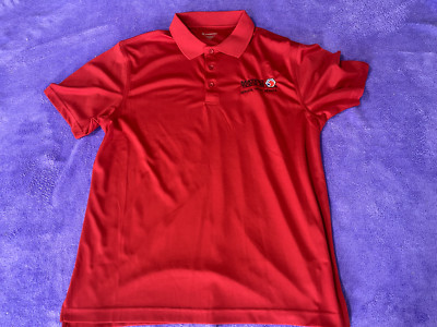 MATCO TOOLS EMBROIDERED LOGO MEN'S RED POLO L DRY FIT DRI LARGE