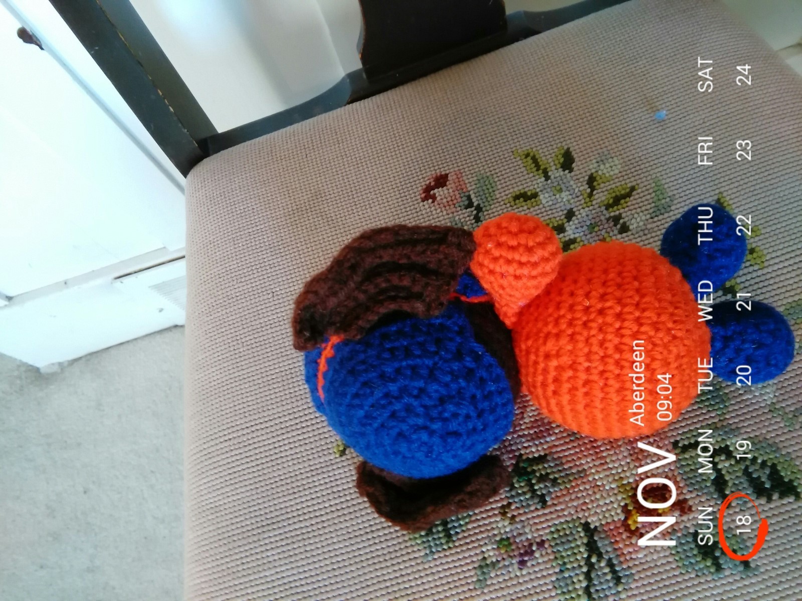 Crochet Elephant, Brown