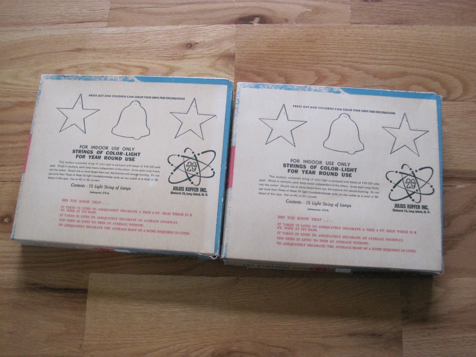 Christmas Screw Bulb Multi Color Lights Everlite 15 Light Lot 2 Boxes Vintage