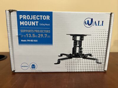 QualGear QG-PM-002-BLK Universal Projector Ceiling Mount, Black
