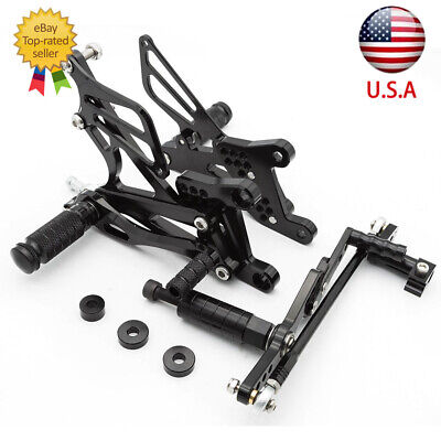 For Yamaha YZF R1 2007-2008 Front CNC Rearset Footrest Footpegs Foot Pegs Shift