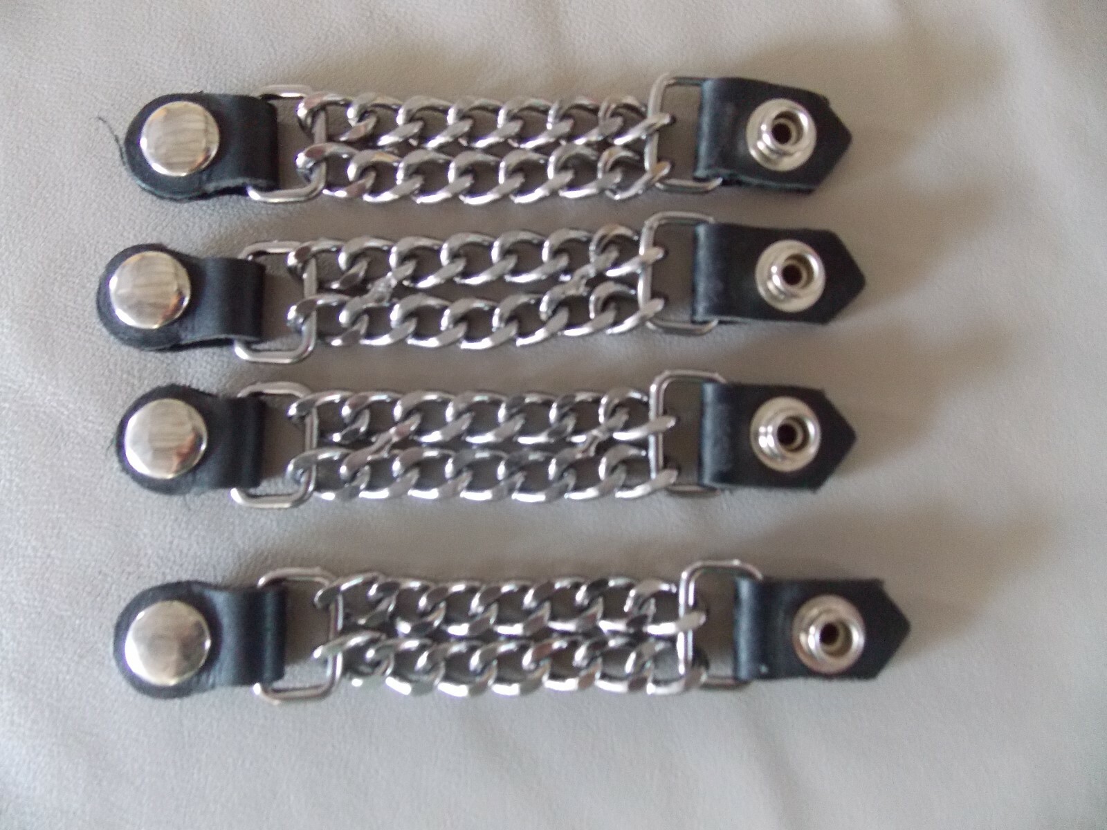 4 Pc Set Of Motorcycle Vest Extenders Handmade