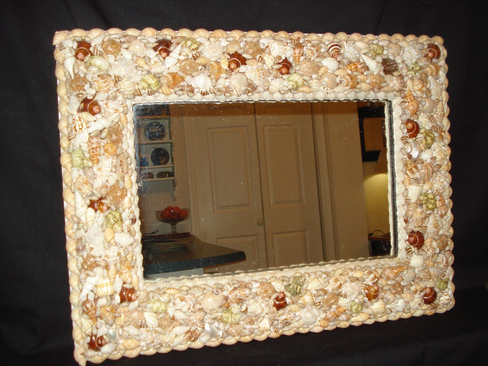 Wall Mirror Natural Shells Seashells Frame 18x24...
