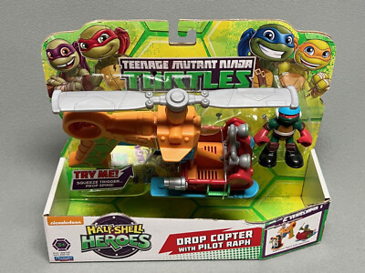 NEW TMNT Half-Shell Heroes DROP COPTER w/RAPH Teenage Mutant Ninja Turtles 2014