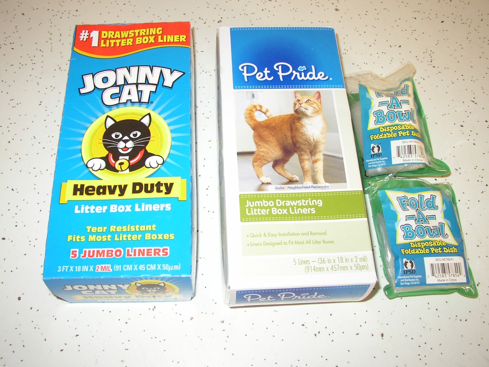 LOT OF 2 Heavy Duty Litter Box Liners, tear resistant, Jumbo, 5 Liners-Box