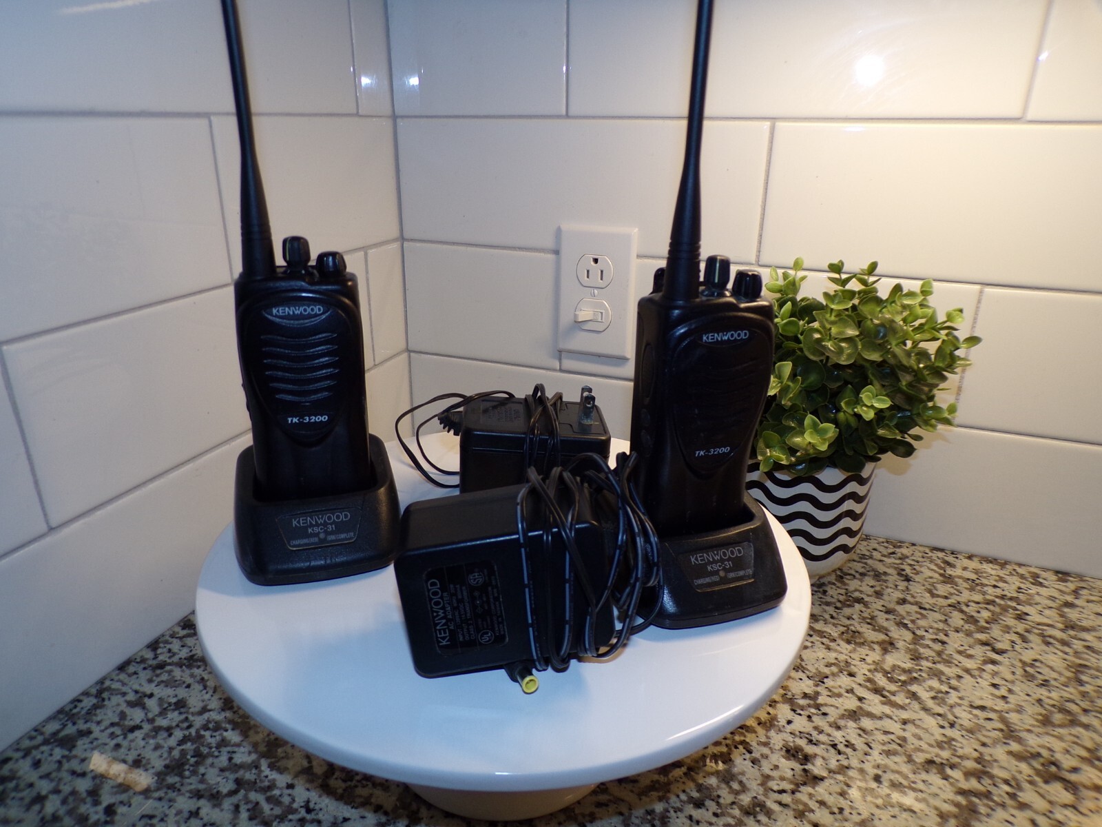 Kenwood TK-3200 Tactical Two-Way Radio - Black (2 Pack) 8 Ch