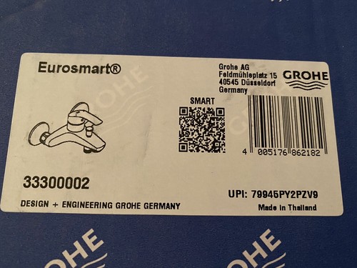 Grohe +++ Eurosmart.  33300002   Badewannenarmatur Armatur Badewanne  NEU