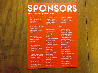 1978 Pacific University Sport Mag(WALT  REASON/FRANK  BUCKIEWICZ/BILL GARLINGTON