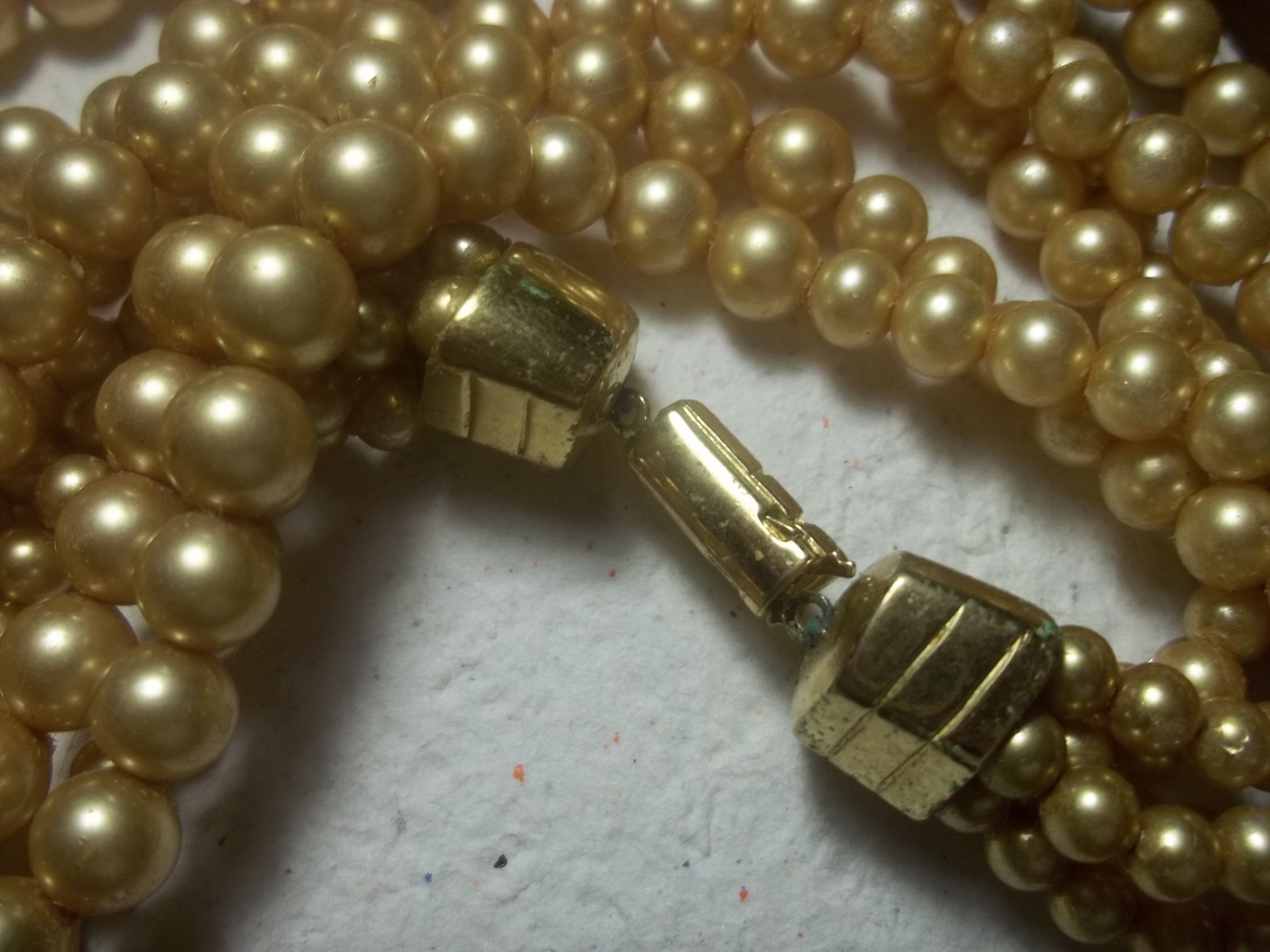 vintage vogue bijoux  6 strand pearl necklace