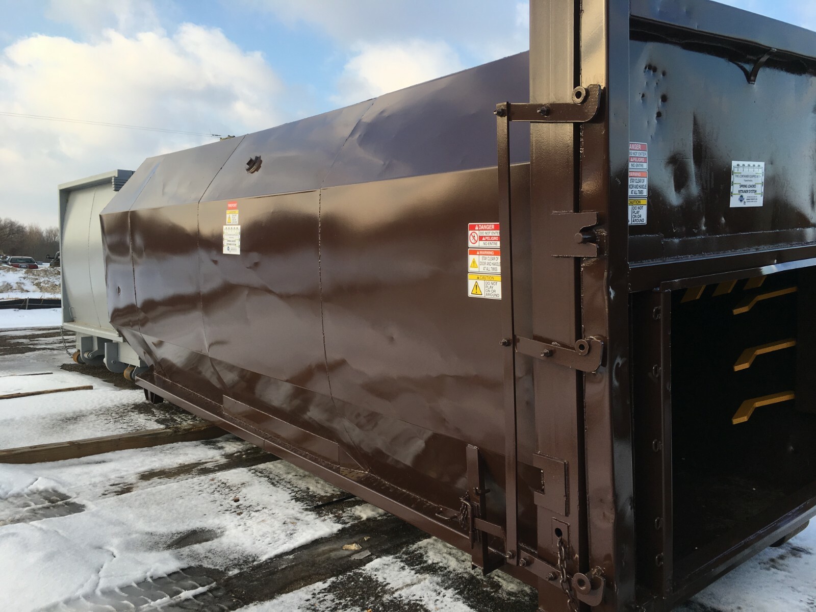 used roll off trash compactor container Standard / Ampliroll hook lift rolloff