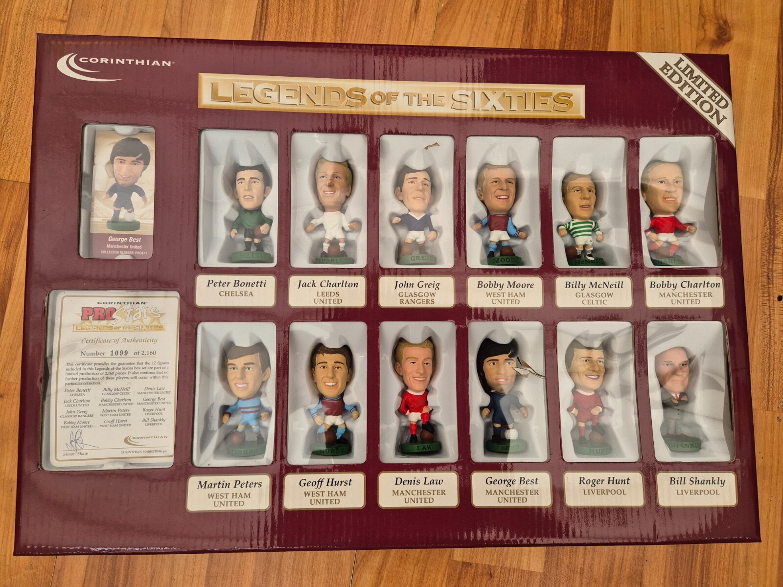 CORINTHIAN PROSTARS LEGENDS OF THE SIXTIES X12 FIGURES PACK