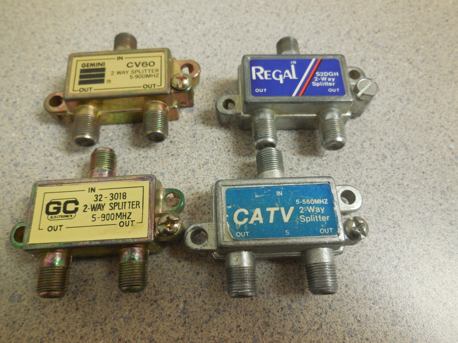 2 way cable  splitter Lot