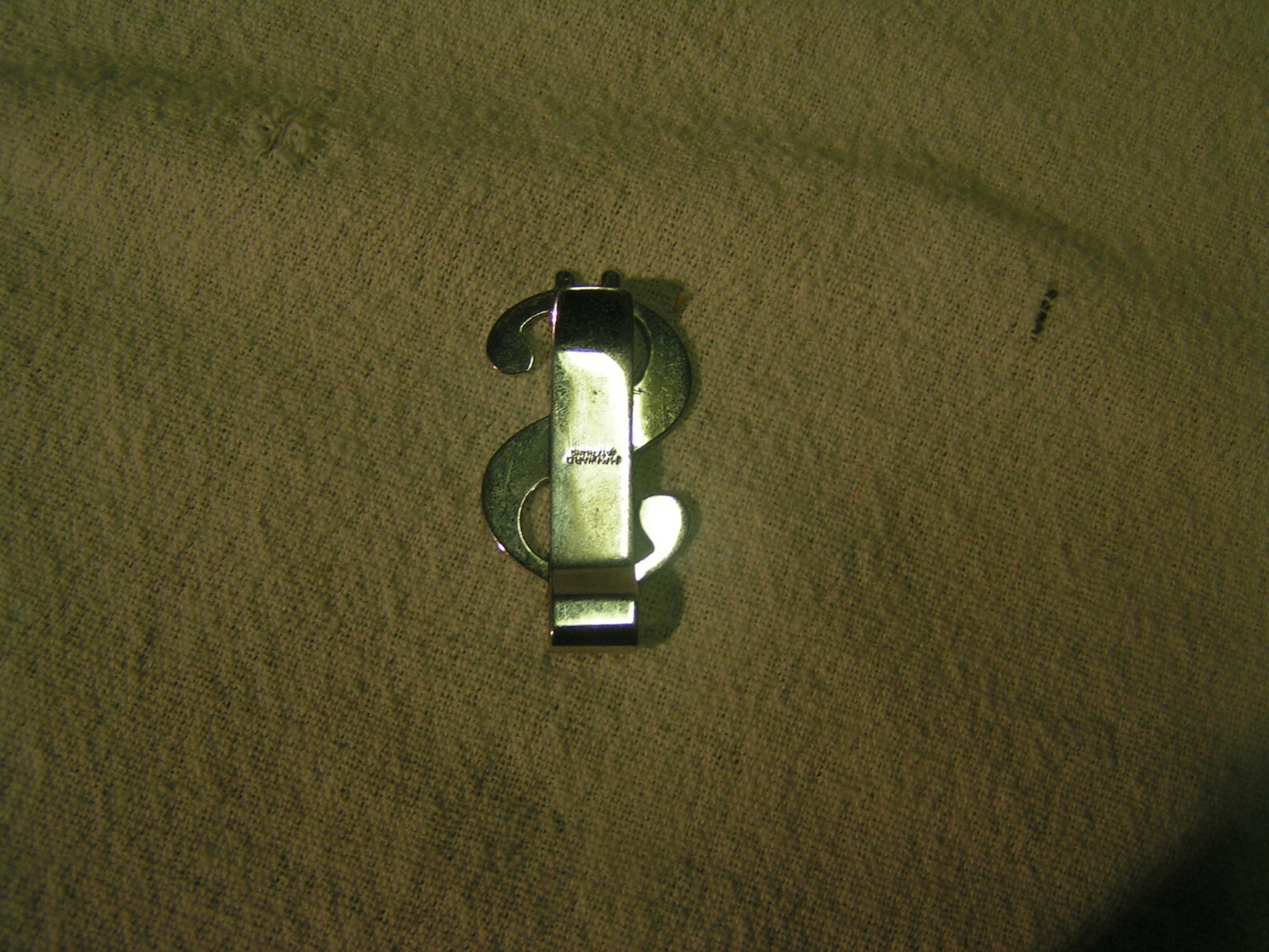 monogramned maywood terling dollar sign money clip