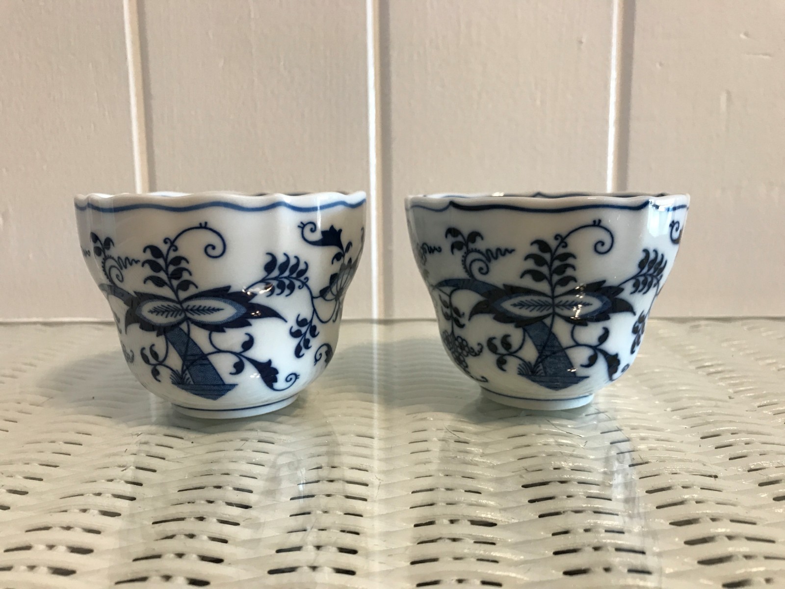 Blue Danube Blue Onion Fancy Handle Cups